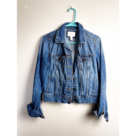 Forever 21 Light Wash Denim Trucker Jacket Small Womens - Picture 1 of 10